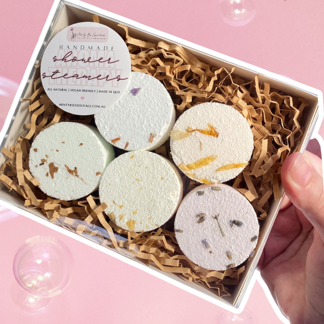 Shower Steamers with 100% pure essential oils / SLEEP, UPLIFT, ENERGY, BREATHE, RELAX