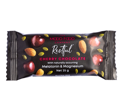 The Mood Food Company's Restful Cherry Chocolate Bars 25g (GF)