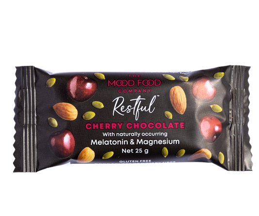 The Mood Food Company's Restful Cherry Chocolate Bars 25g (GF)