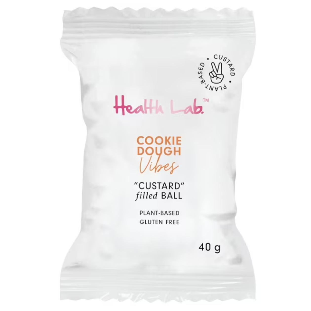 Health Lab's Cookie Dough Vibes Custard Filled Ball 40g (V) (GF)